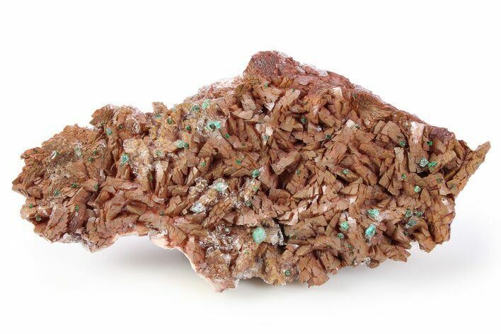 Rosasite and Selenite on Ferroan Dolomite - Morocco #256533